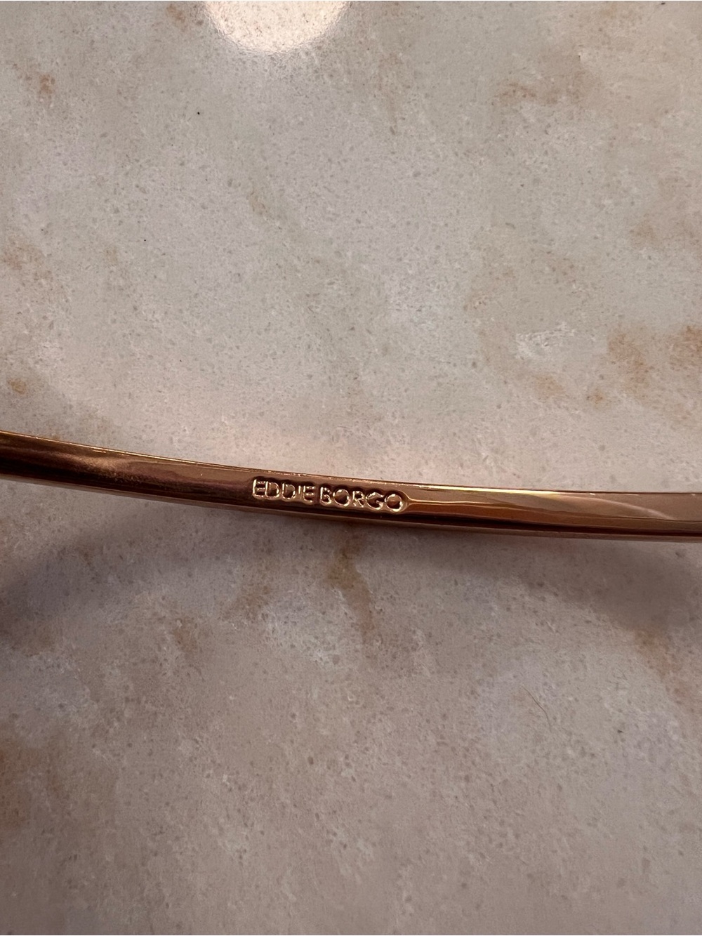 Eddie Borgo Rose Gold Metal Eyewear Frame Detail 12 k